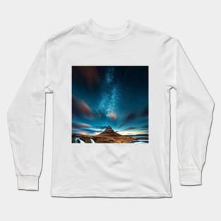 SCENERY 55 - Magical Milky Way Galaxy Night Sky Long Sleeve T-Shirt